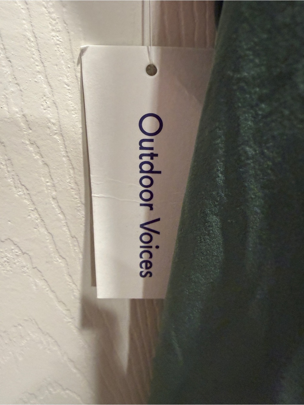 NWT Outdoor Voices Exercise Dress Medium Sage Green Built In Shorts Pockets - Picture 5 of 11